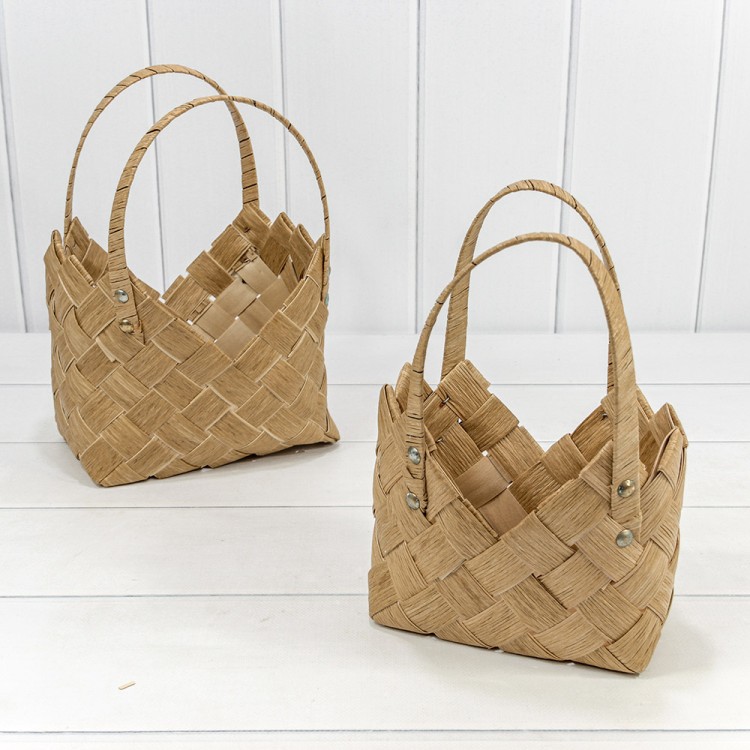 420296/1125 Корзины плетёные Набор 1/2 25*17*10/18 (±5%) из секвойи с ручками Натуральный 1/24 420296/1125 Корзины плетёные Набор 1/2 25*17*10/18 (±5%) из секвойи с ручками Натуральный 1/24