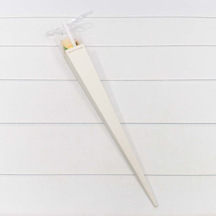 720017/5 Коробка "Ваза для цветов" 6*6*60 "Для одной розы" Белый 1/10 1/500