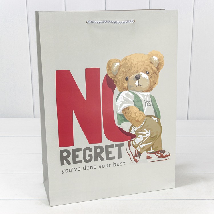 000109A Пакет подарочный с тиснением "Мишки" (микс 109) 30*41,5*12 210г 1/20 1/800