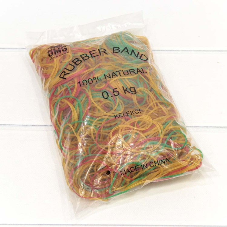 400050-500S Резинки для денег 5см 500г цветные 1/40
