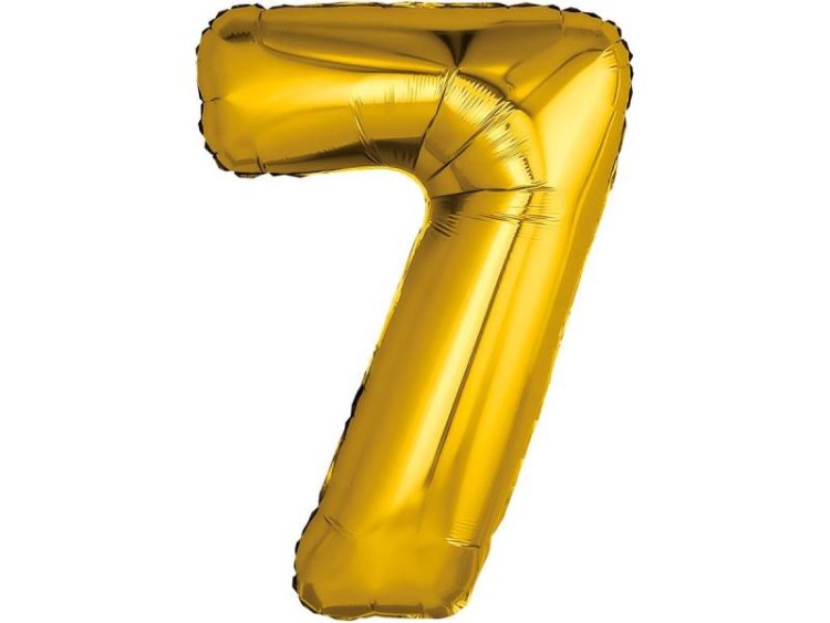1207-3818 ЦИФРА 7 40" Металлик Gold