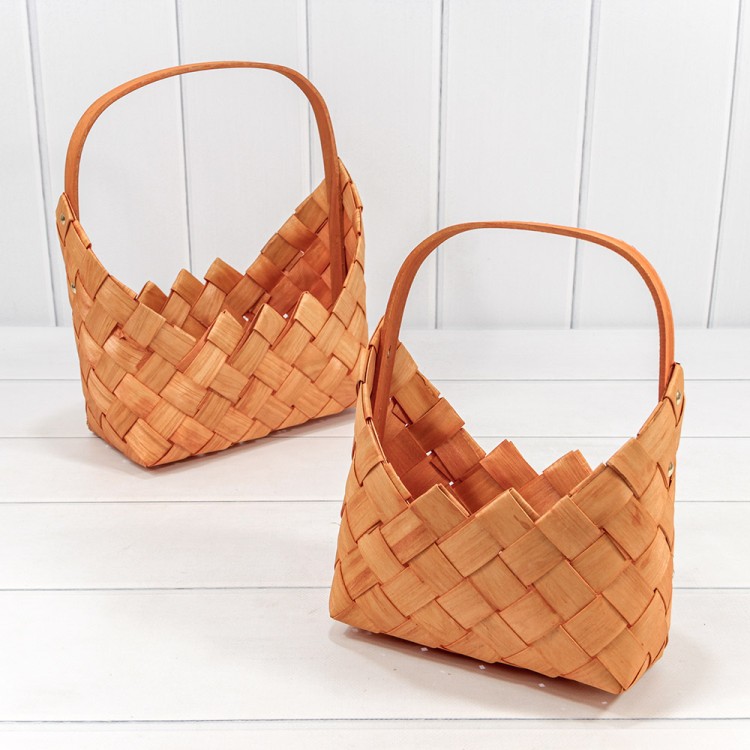 420198/129 Корзины плетёные Набор 1/2 25*17*11 (±5%) из секвойи с ручками Рыжий 1/12 420198/129 Корзины плетёные Набор 1/2 25*17*11 (±5%) из секвойи с ручками Рыжий 1/12