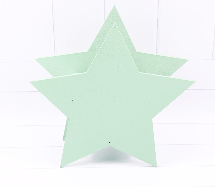 016-16 кашпо ЗВЕЗДА 24*24*9см, мятный 1/1										