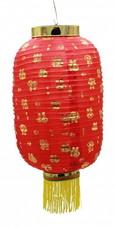 104100-10 Китайский фонарик с иероглифами 23 см*48 см