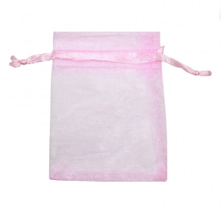 000801-10C Мешочки из органзы 26*32 см однотонные розовый 1/100 1/2000  