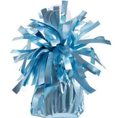 1302-1678 Грузик д/шара Конус голубой сатин 170гр