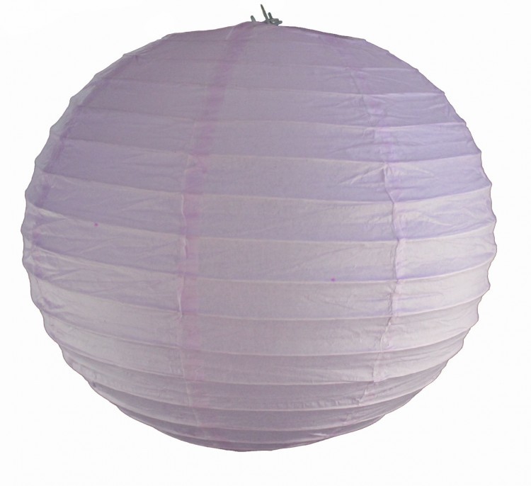 104125-7 Бумажный фонарик (фиолетовый) d=25 см