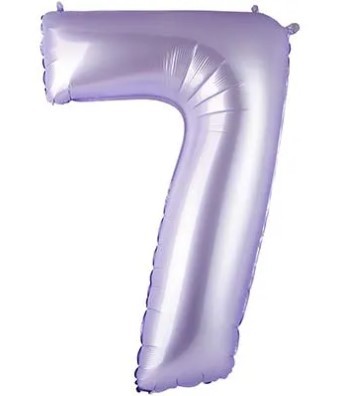 1207-5748 Шар цифра "7", 102см Сатин Lilac