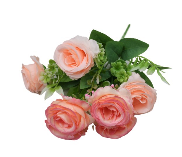301-07-18/04 Искусственные цветы Розы (7шт) 33см Персиковый 1/1