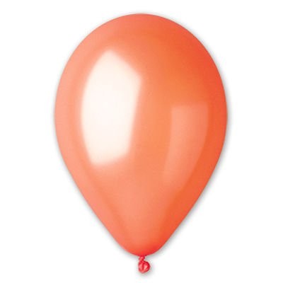 1102-0434 Шарики воздушные из латекса 5"/31 Металлик Orange (100 шт.)