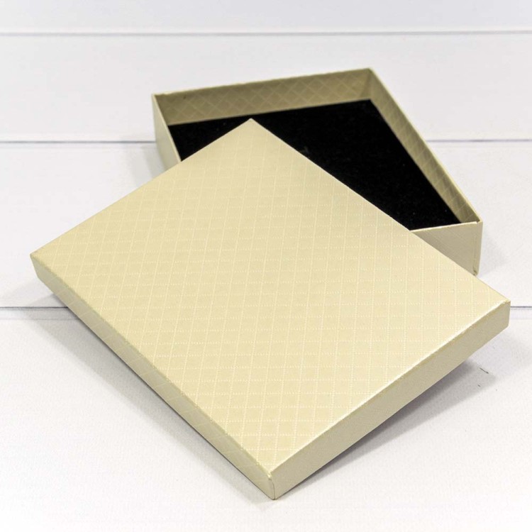 6121216/3 Коробка Прямоугольная 16*12*3,4 "Ромбики" Бежевый 1/12 1/120