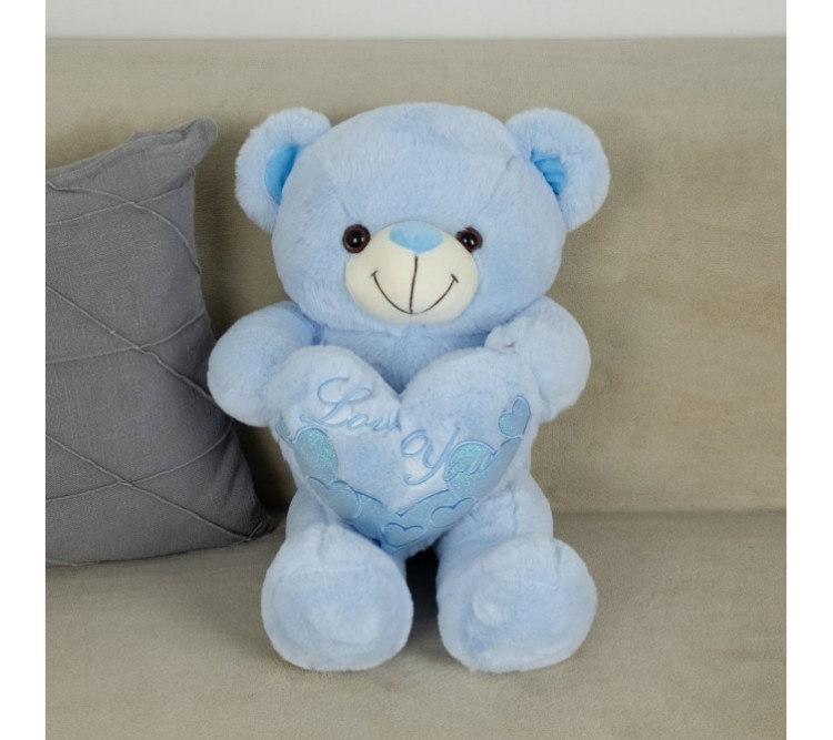 DL605522206LB Мягкая игрушка Мишка  Y22206 Голубой 55см
