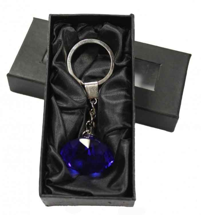 XH60-1 Брелок Сапфир в подарочной коробочке