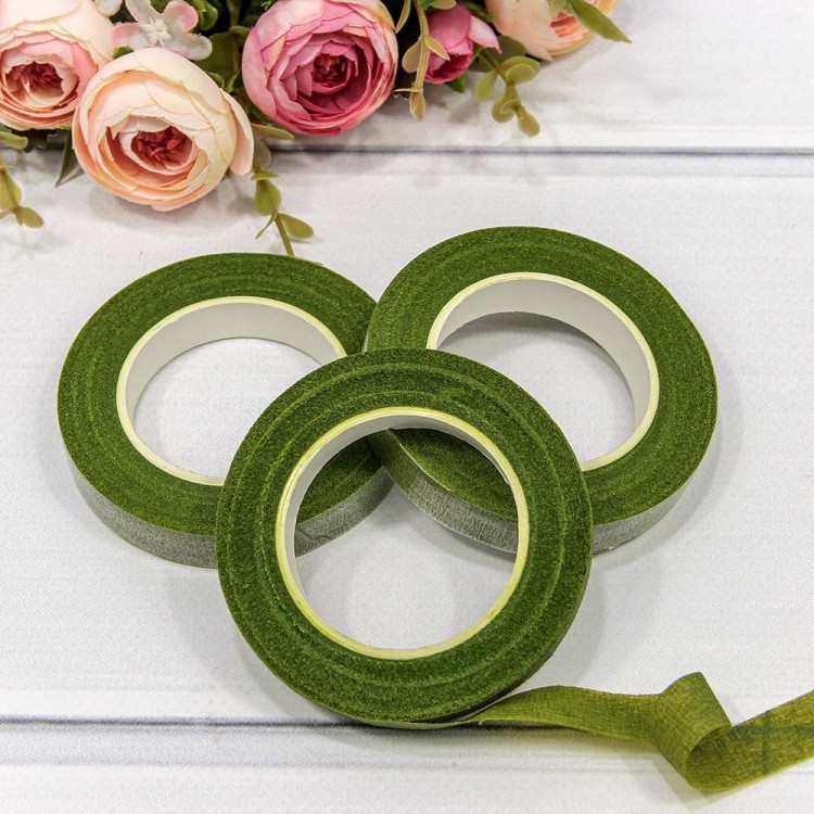 2603/1 Тейп-лента для цветов 1,2 см*25 ярд травяной 1/12 1/360 2603/1 Тейп-лента для цветов 1,2 см*25 ярд травяной 1/12 1/360