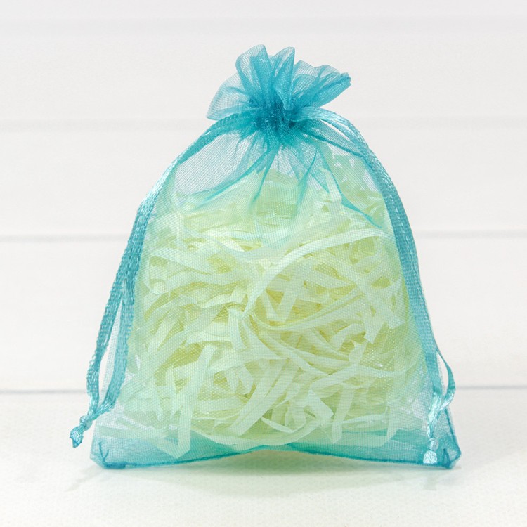 000801-12I Мешочки из органзы 9*12 Бирюзовый 1/100 1/5000