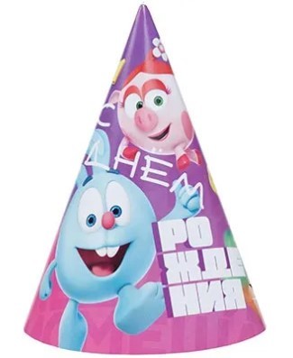 1501-5748 Колпачки Смешарики Яркие 6шт