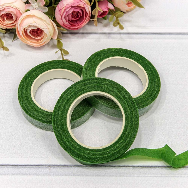 2603/2 Тейп-лента для цветов 1,2 см*25 ярд Зелёный 1/12 1/360 2603/2 Тейп-лента для цветов 1,2 см*25 ярд Зелёный 1/12 1/360